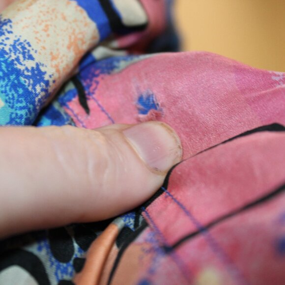 1990s Silk Abstract Print Track Jacket - Picture 11 of 13